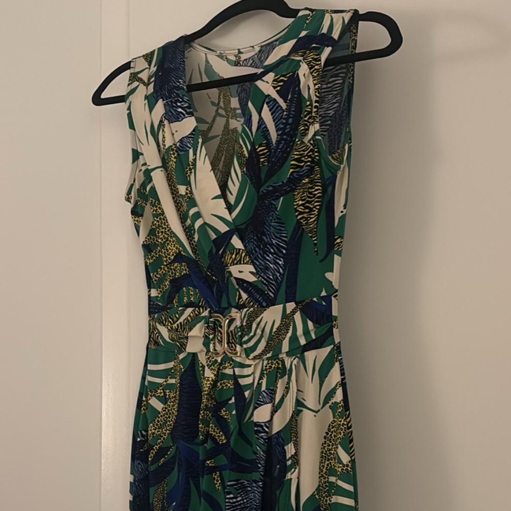 Blue Patterned French Dress – Comfortable & Chic 💙✨